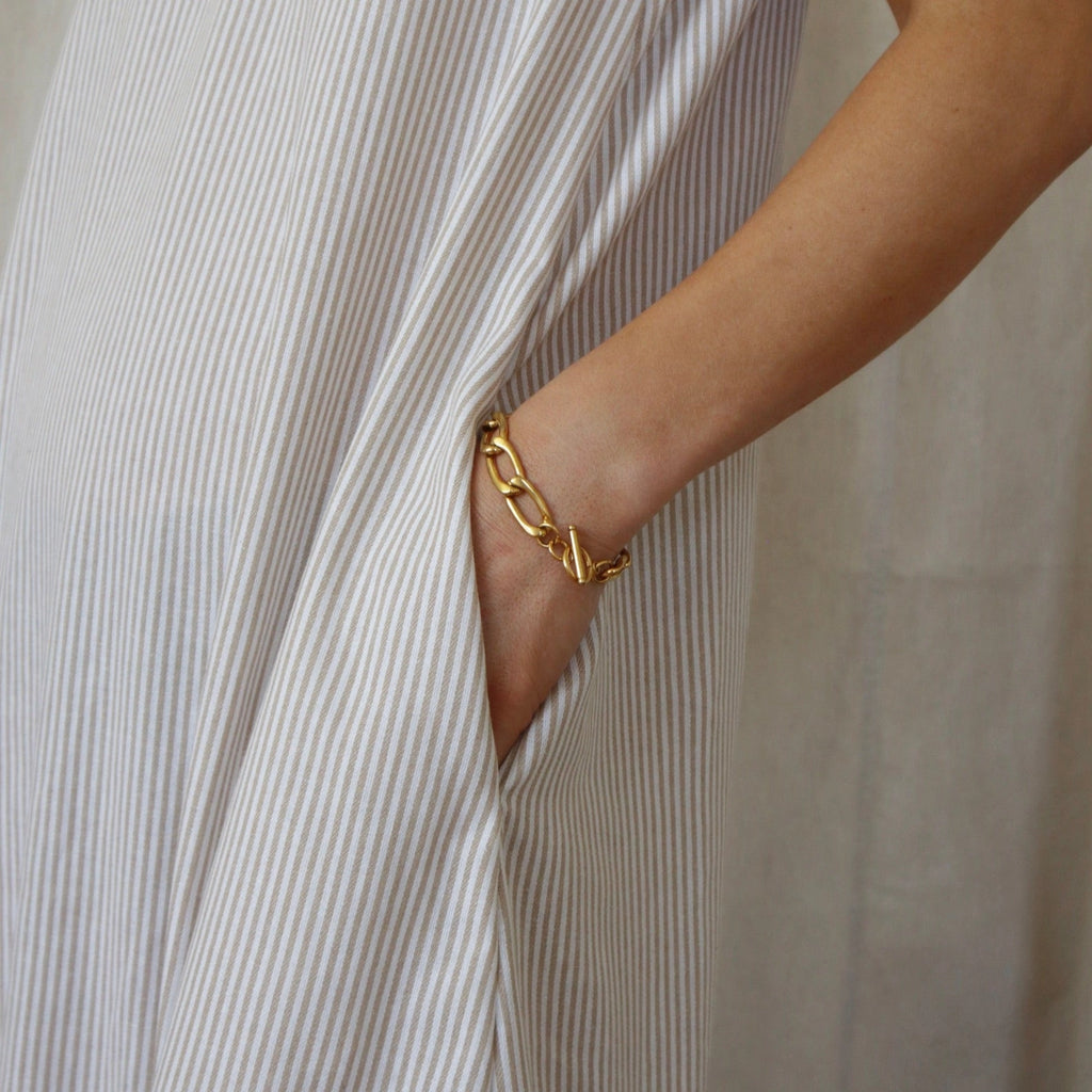 Anchor Waterproof Chain Bracelet in Gold