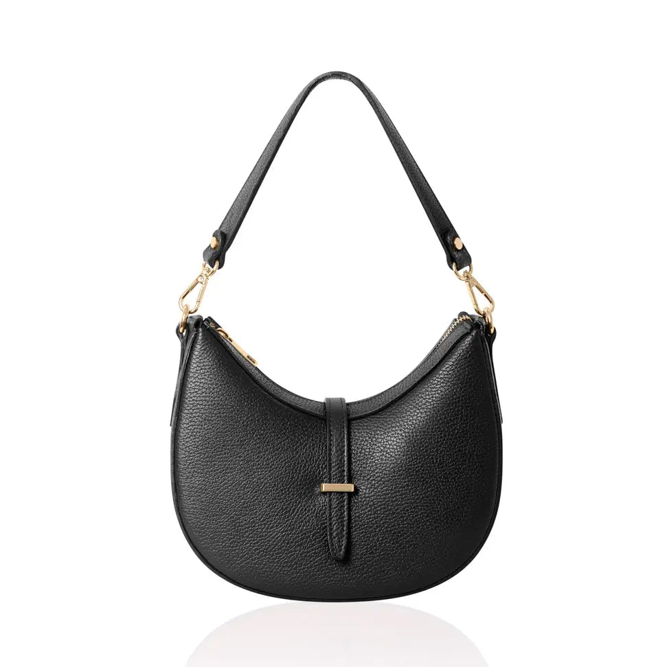 Crescent Shoulder Bag in Black