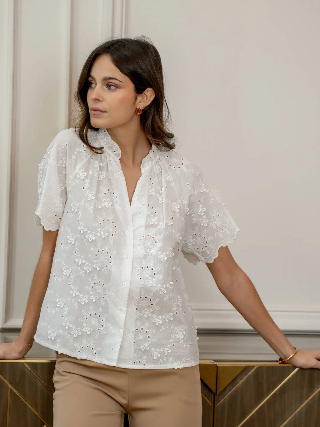 Cotton Top in White